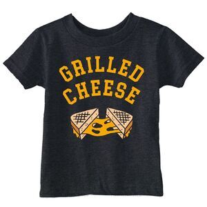 Toddler Funny T Shirts Grilled Cheese Sarcastic Lunch Time Tee For Young Kids